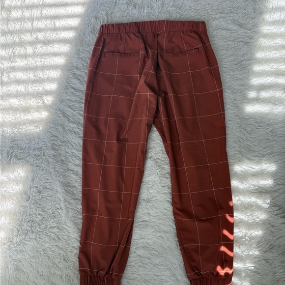 Albion Jetsetter Windowpane Terracotta Pants - Picture 11 of 13